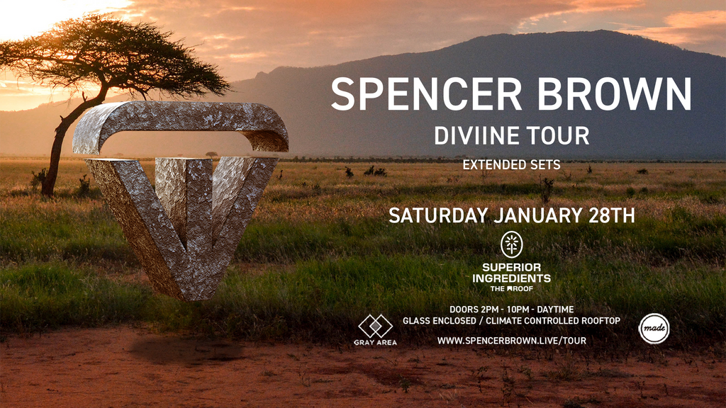 Spencer Brown Diviine Tour New York event artwork