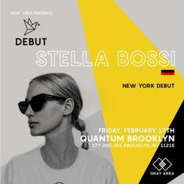 Stella Bossi NYC Debut event artwork