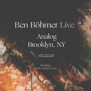 Ben Böhmer LIVE event artwork