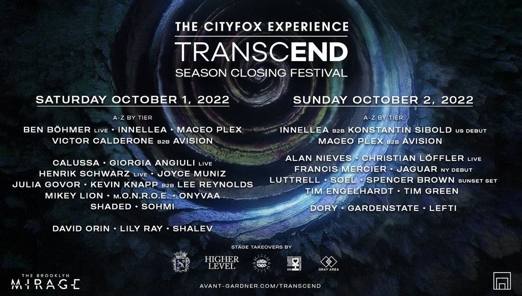 Cityfox Transcend Festival event artwork