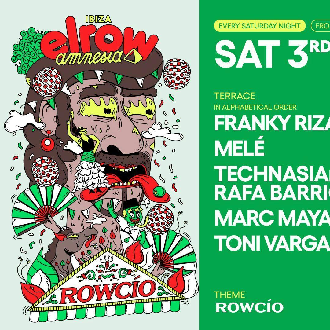 elrow Rowcío event artwork