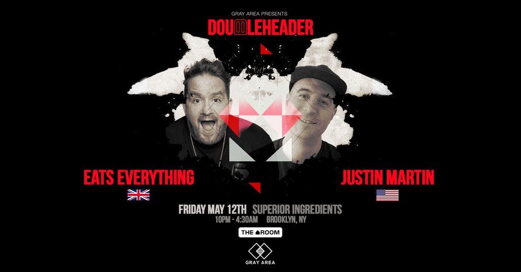 Doubleheader with Justin Martin & Eats Everything  event artwork