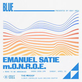Blue with Emanuel Satie & m.O.N.R.O.E. event artwork