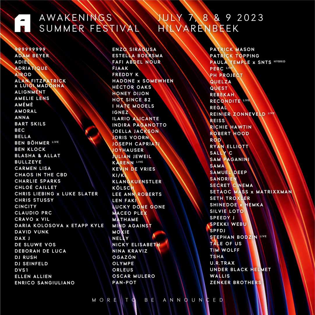 Awakenings 2023 event artwork
