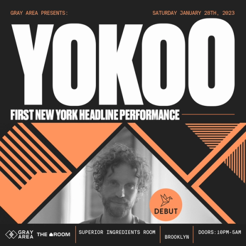 Debut: YokoO New York Headline Performance event artwork
