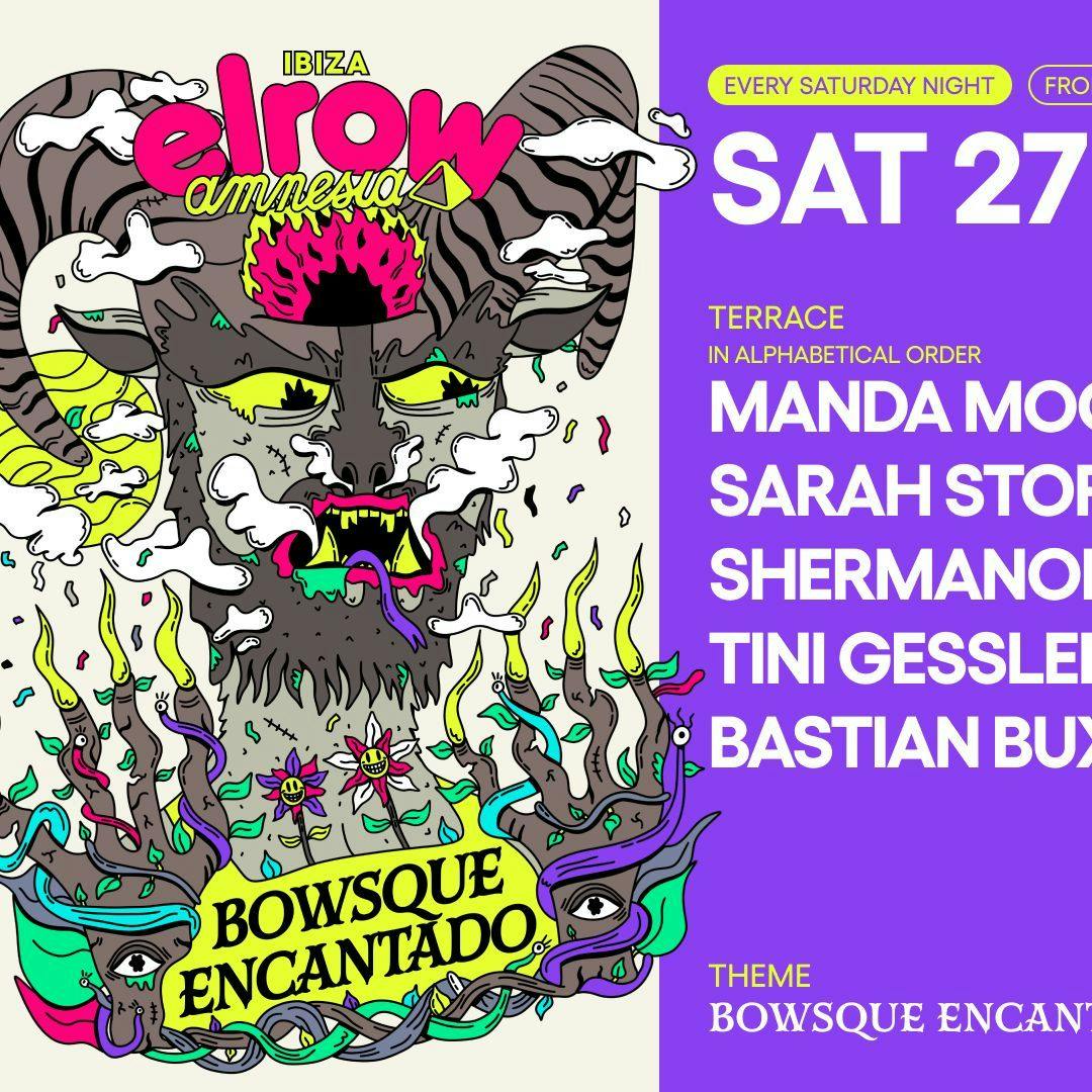elrow Bowsque Encantado event artwork