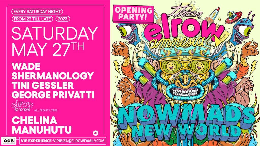 Elrow Opening Party at Amnesia event artwork