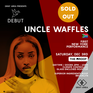 Uncle Waffles New York Headline Debut event artwork
