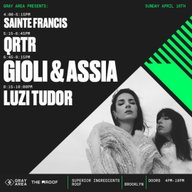 Giolí & Assia on Tour: The Hybrid Set, with support by QRTR event artwork
