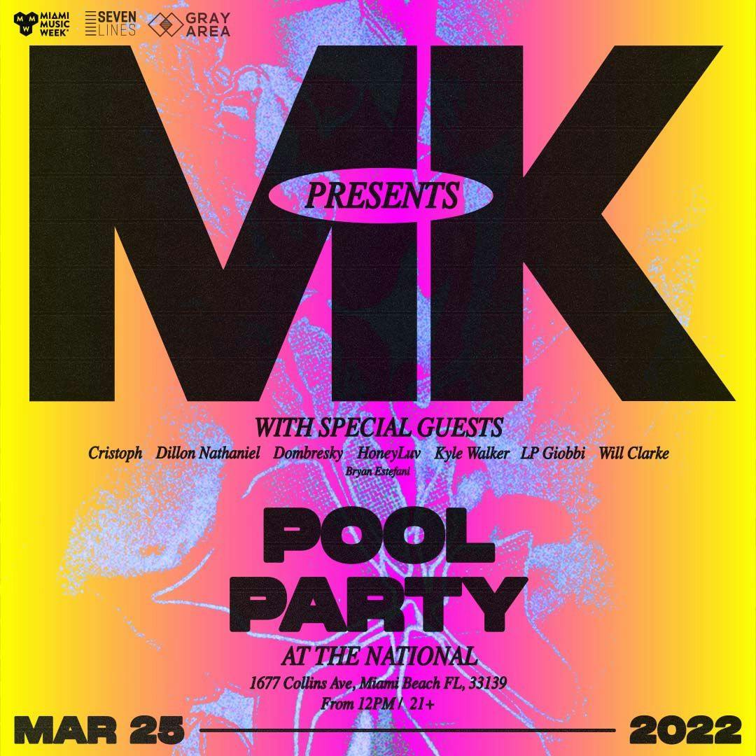 MK Presents: Miami Music Week Pool Party 2022 event artwork