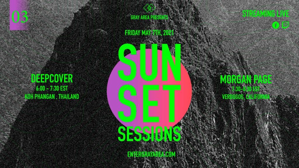 Sunset Sessions 03 w/ Morgan Page & deepcover event artwork