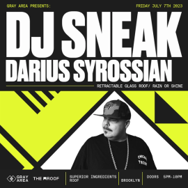 DJ Sneak Open Air with Darius Syrossian event artwork