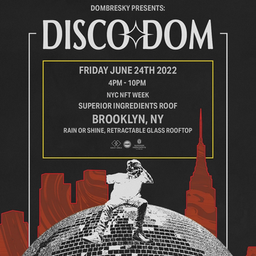 Dombresky Presents Disco Dom event artwork