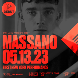 Debut: Massano First New York Performance event artwork