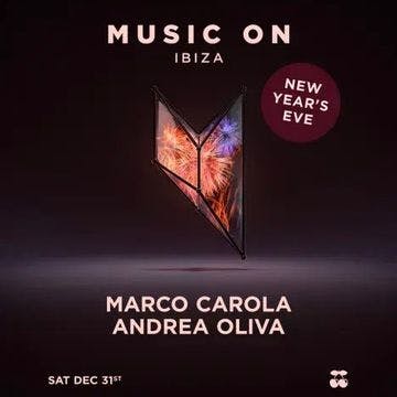 Music On - New Year's Eve Ibiza event artwork