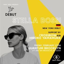 Stella Bossi NYC Debut event artwork