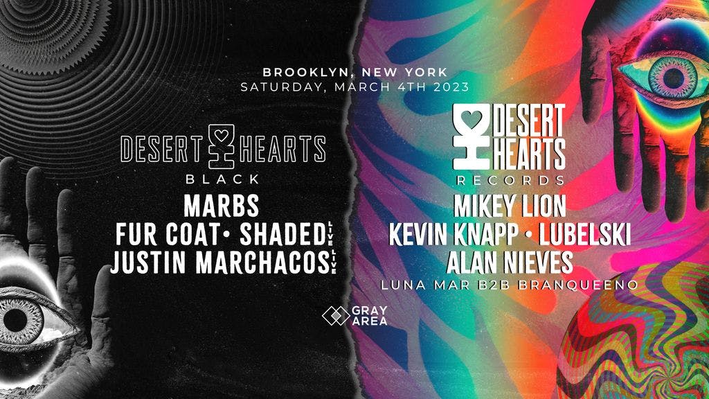 Desert Hearts Records x Desert Hearts Black event artwork