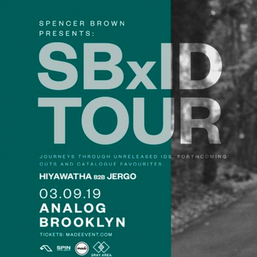 Spencer Brown [SBxID Tour] event artwork