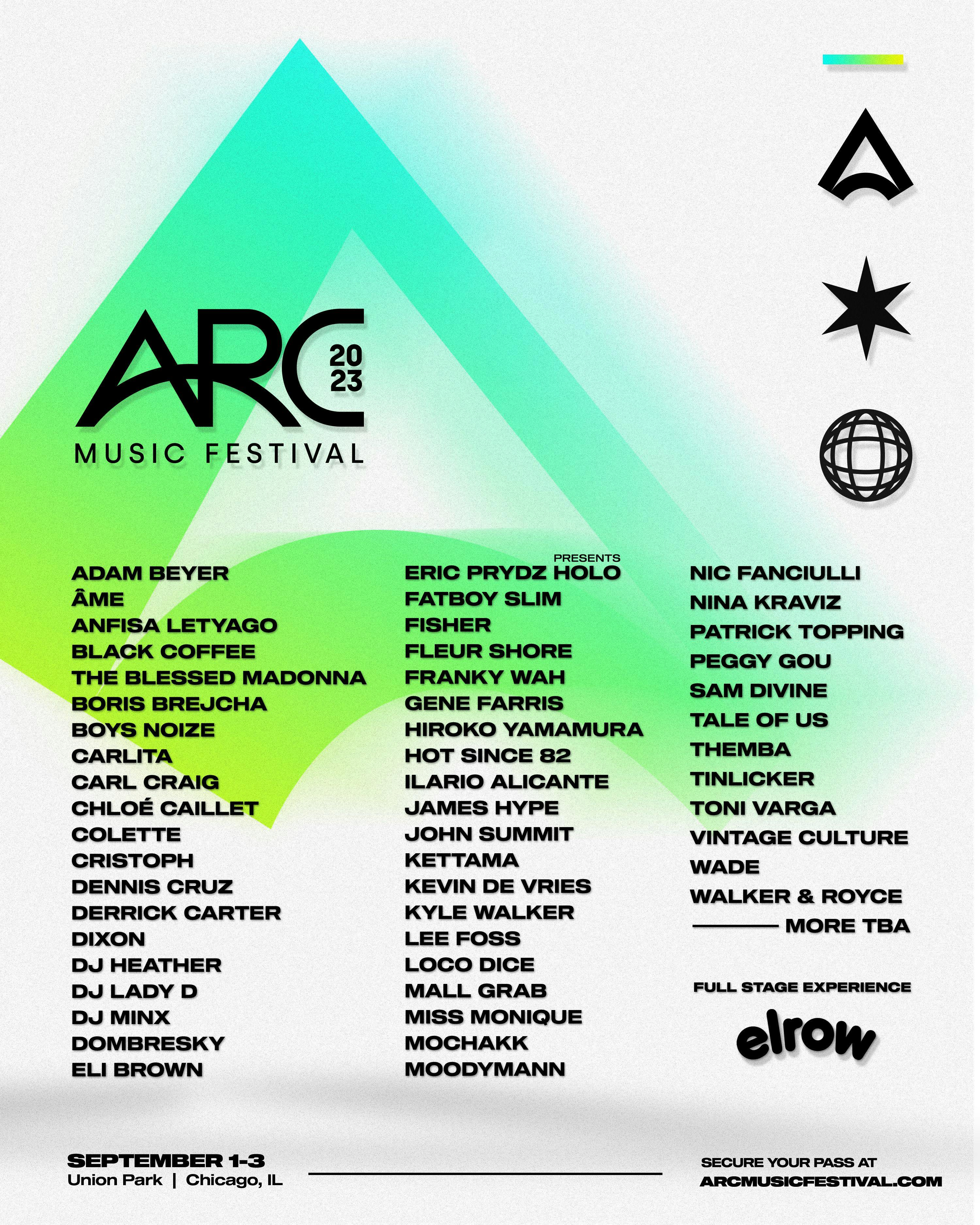 ARC Music Festival 2023 event artwork