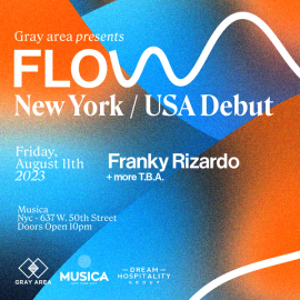 Franky Rizardo Presents FLOW event artwork