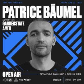 Patrice Bäumel Open Air with Gardenstate and Amiti event artwork