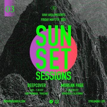 Sunset Sessions 03 w/ Morgan Page & deepcover event artwork