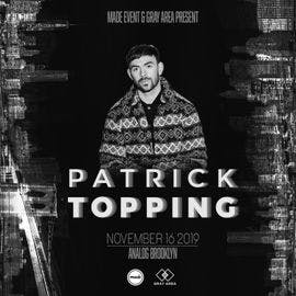 Patrick Topping event artwork