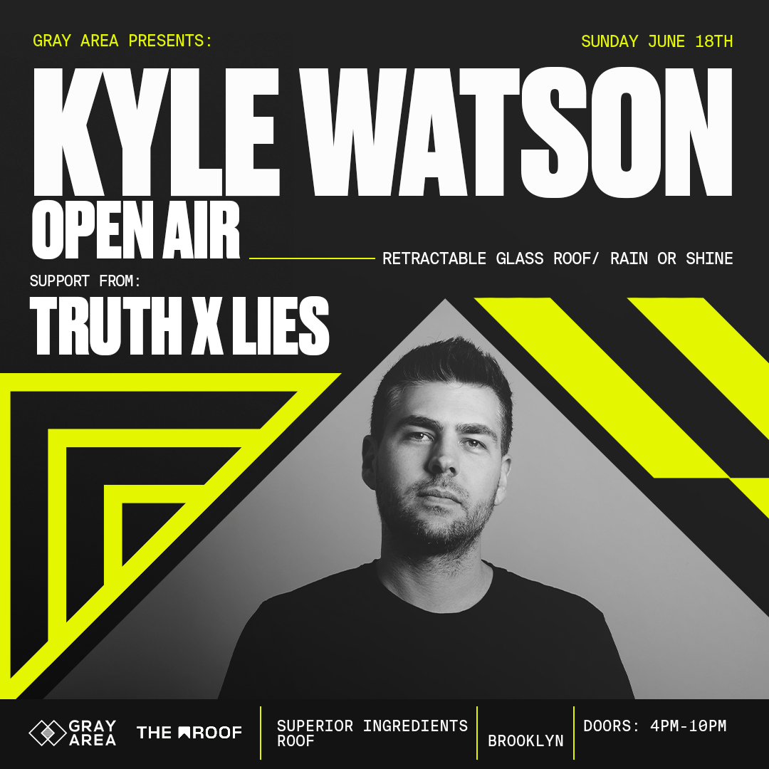 Kyle Watson Open Air with Truth x Lies event artwork