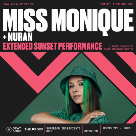 Miss Monique [Extended Sunset Set] on The Roof event artwork