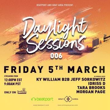 Daylight Sessions 06 w/ Morgan Page, Tara Brooks, Idriss D, Ky William b2b Jeff Sorkowitz event artwork