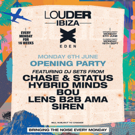 Louder Ibiza Opening Party event artwork
