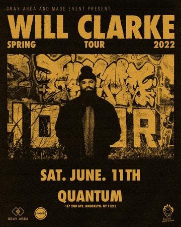 Will Clarke on Tour, New York Edition event artwork