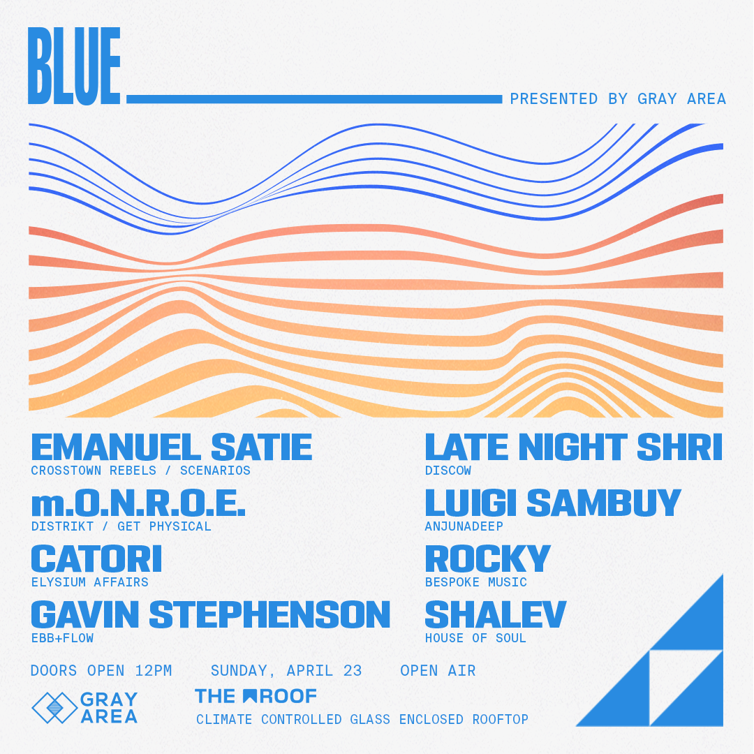 Blue with Emanuel Satie & m.O.N.R.O.E. event artwork